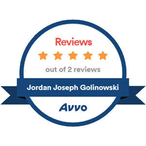 Reviews out of 2 reviews | Jordan Joseph Golinowski | Avvo